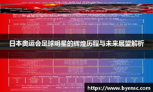 日本奥运会足球明星的辉煌历程与未来展望解析